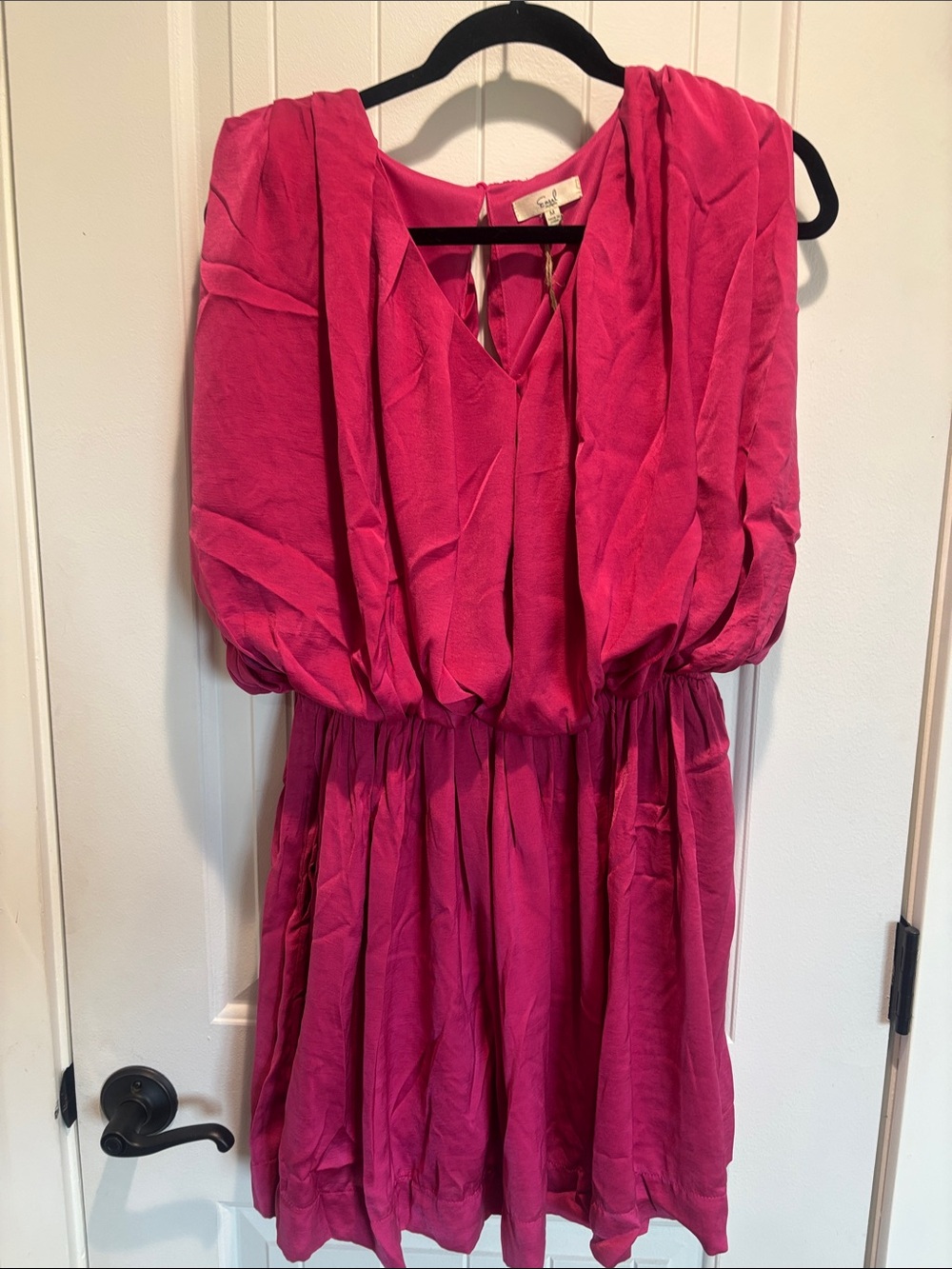easel Fuchsia Pink Mini Dress